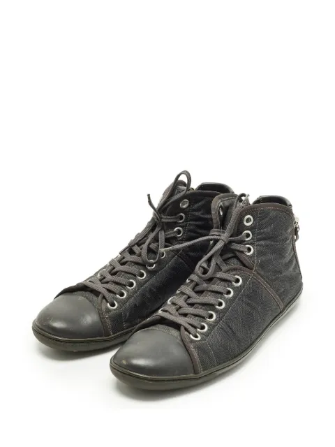 Louis Vuitton Pre-Owned zip-fastening sneakers Black 1294197