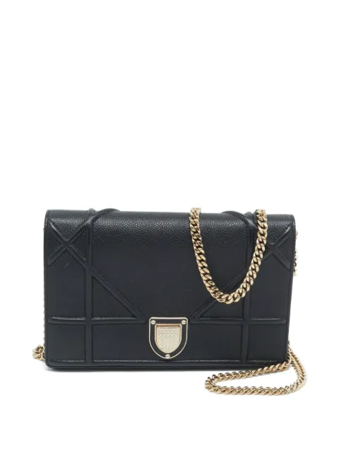 Christian Dior Pre-Owned 2016 Diorama wallet cross body bag Black 1285934