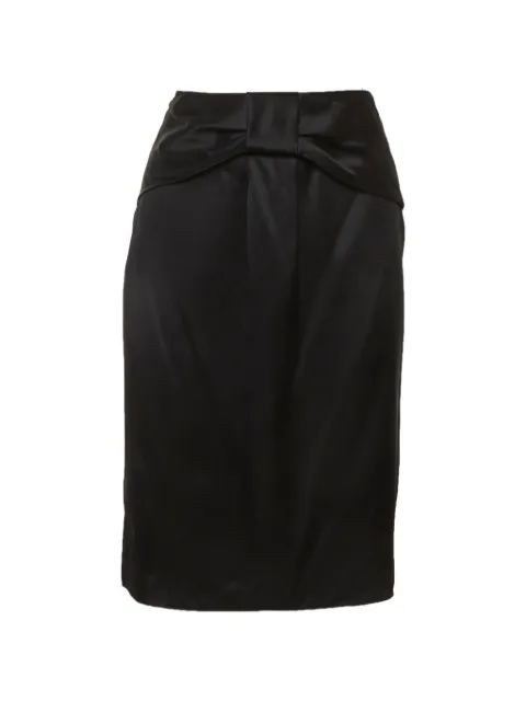 Dolce & Gabbana Pre-Owned bow-detail mini skirt Black 1309953