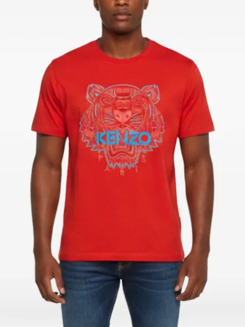 Kenzo Pre-Owned Tiger-print T-shirt Red 1343885
