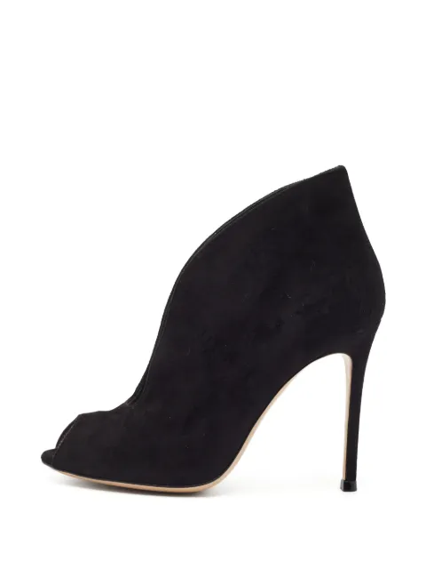Gianvito Rossi Vamp peep-toe heeled ankle boots Black 1342970