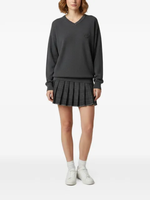 Balenciaga Pre-Owned pleated long-sleeve mini dress Grey 1360128