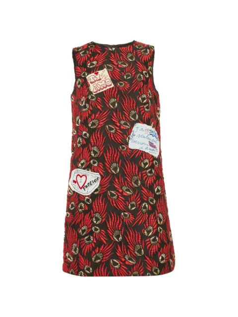 Dolce & Gabbana Pre-Owned patch-detail sleeveless mini dress Black 1289292