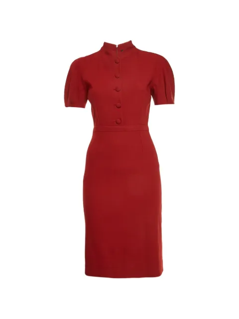 Gucci Pre-Owned Dolman-sleeve shift mini dress Red 1324982