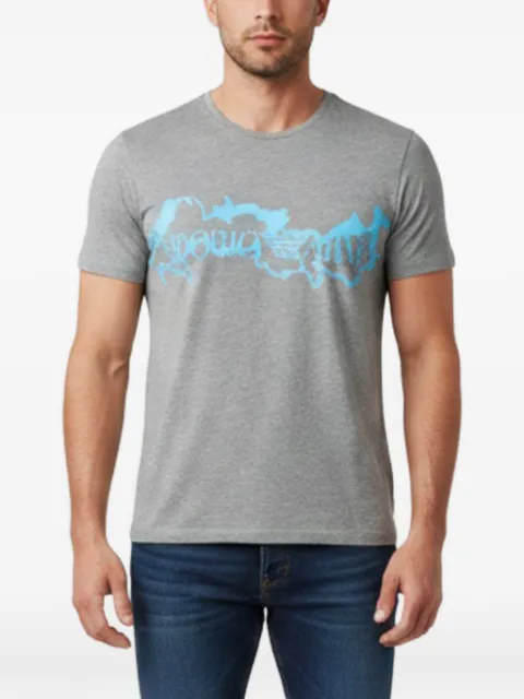 Emporio Armani Pre-Owned logo-print crew-neck T-shirt Grey 1344006