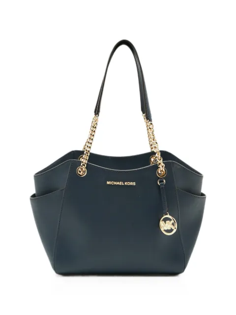 Michael Kors Vintage Jet Set chain leather shoulder bag Blue 1304678