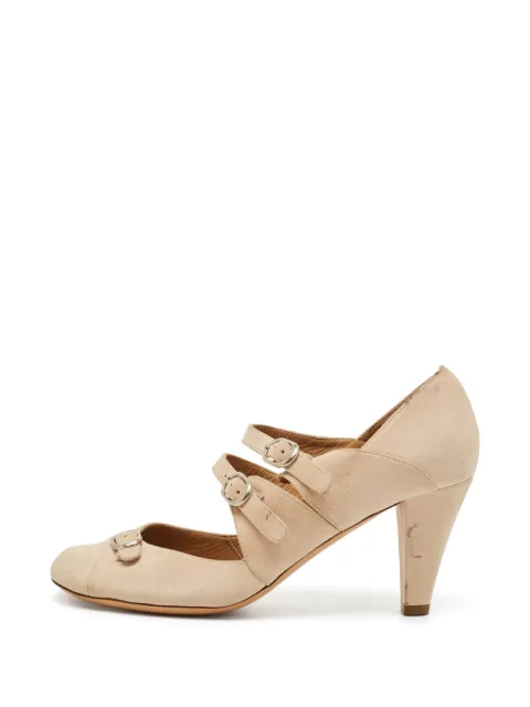 Chloé Pre-Owned buckled Mary Jane pumps Neutrals 1315411