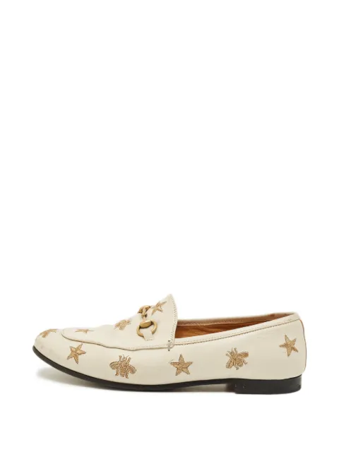 Gucci Pre-Owned Jordaan patterned loafers Neutrals 1292414