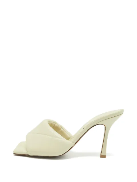 Bottega Veneta Pre-Owned Lido quilted leather heeled sandals Neutrals 1359600
