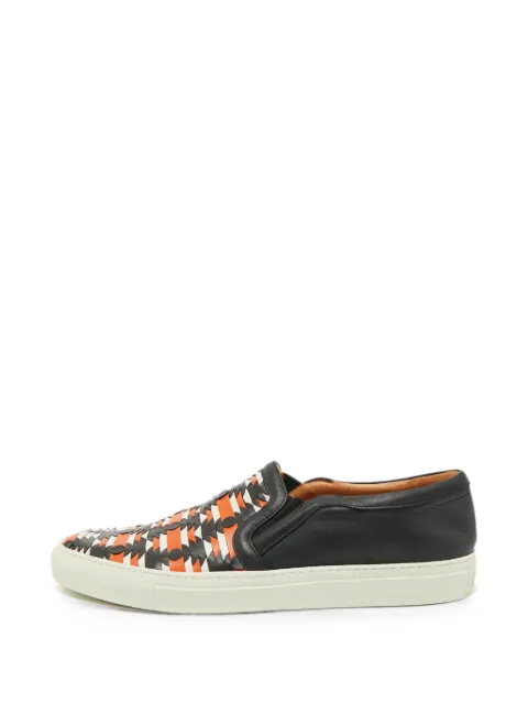 Givenchy Pre-Owned woven leather sneakers Black 1296054