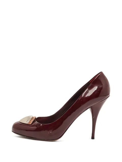 Miu Miu Pre-Owned patent-finish leather pumps Red 1332233