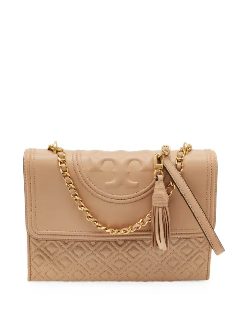 Tory Burch medium Fleming quilted shoulder bag Neutrals 1279688