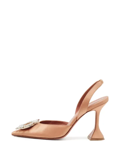 Amina Muaddi Begum heeled pumps Gold 1344494