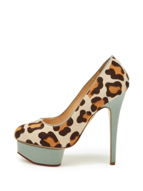 Charlotte Olympia Dolly leopard-print pumps Neutrals 1291430