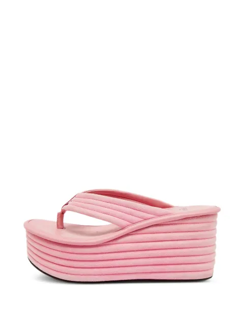Fendi Pre-Owned thong wedge sandals Pink 1335828