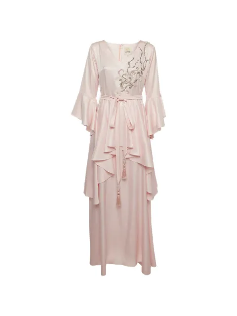 ELEGANZA LA MODE embellished layered maxi dress Pink 1330588