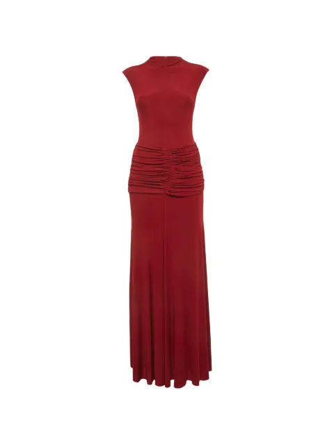 CHATS BY C.DAM ruched maxi dress Red 1328835