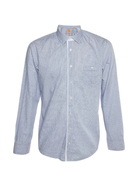 BOSS printed long-sleeve shirt White 1335117