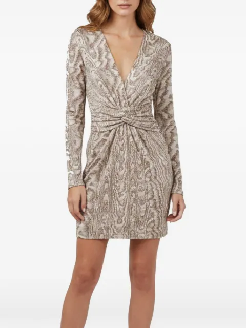 Missoni Pre-Owned twisted jacquard mini dress Neutrals 1347963