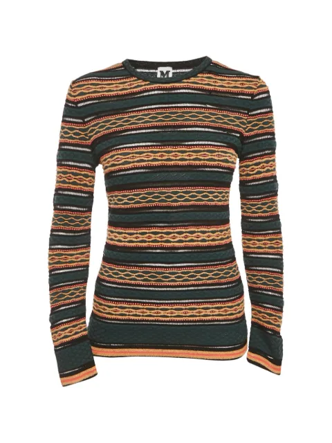 Missoni Pre-Owned patterned knit top Green 1217481