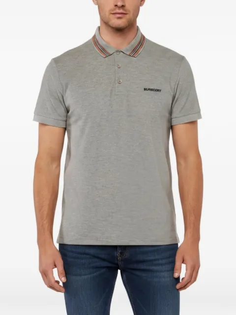 Burberry Pre-Owned Icon-Stripe polo shirt Grey 1343727