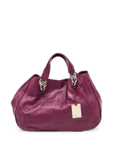 Furla chain-detail leather shoulder bag Purple 1342931