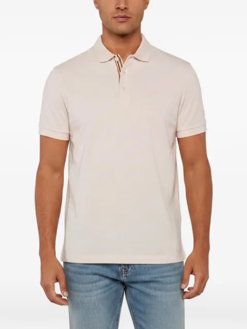 Burberry Pre-Owned pique knit polo-shirt Pink 1343766