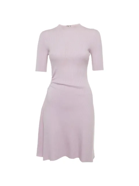 Maje rib-knit cut-out mini dress Purple 1301337