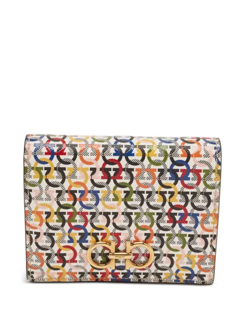 Ferragamo Pre-Owned Gancini leather wallet White 1333041