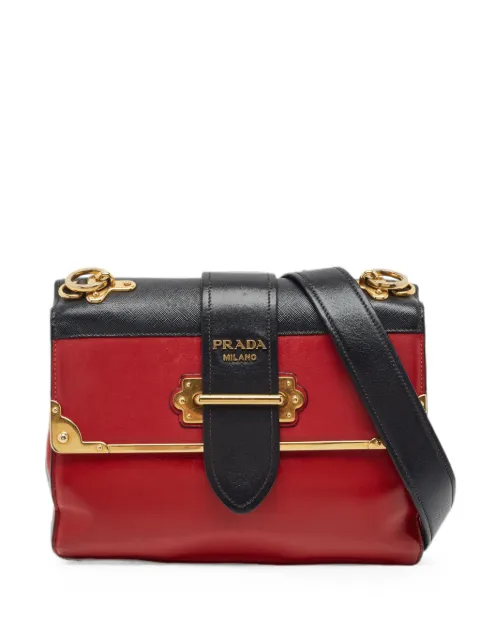 Prada Pre-Owned Cahier leather crossbody bag Red 1339737