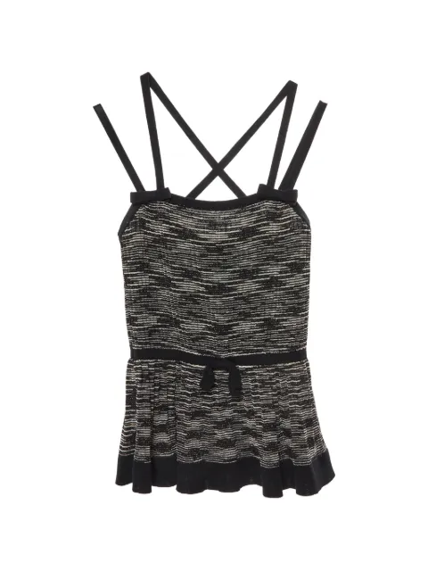 Missoni Pre-Owned bow-detail strappy top Black 1338333