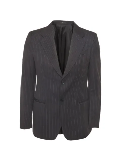 Emporio Armani Pre-Owned Josh Line pinstripe blazer Grey 1333693