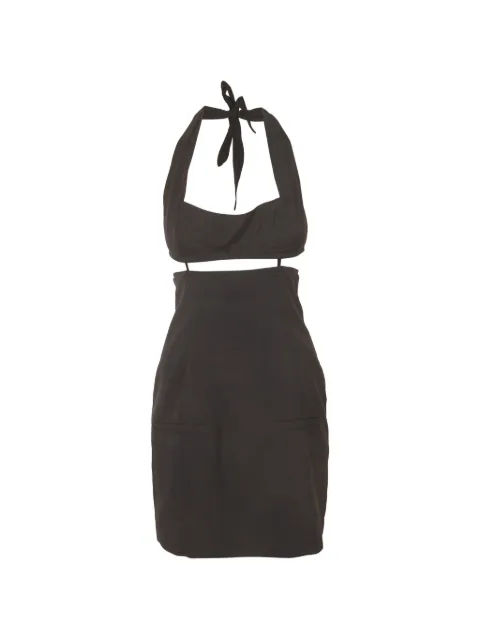 Jacquemus Pre-Owned La robe Limao backless dress Brown 1339808