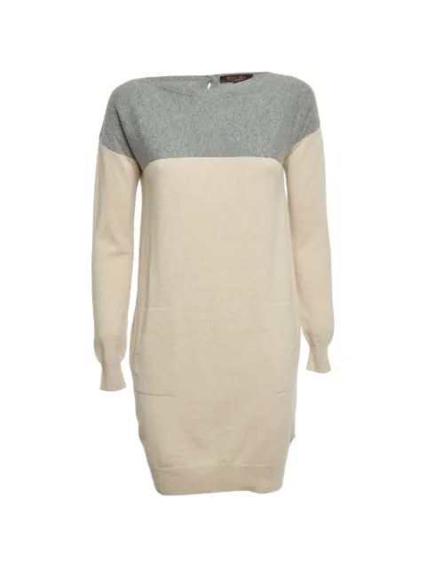 Loro Piana Pre-Owned cashmere knit dress Neutrals 1293068