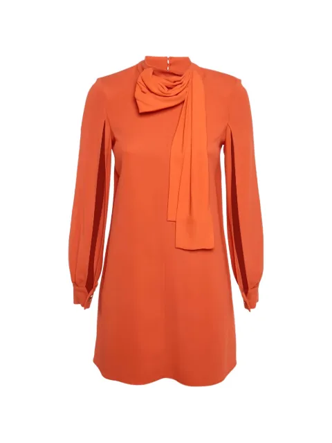Elisabetta Franchi draped-neck mini dress Orange 1262338