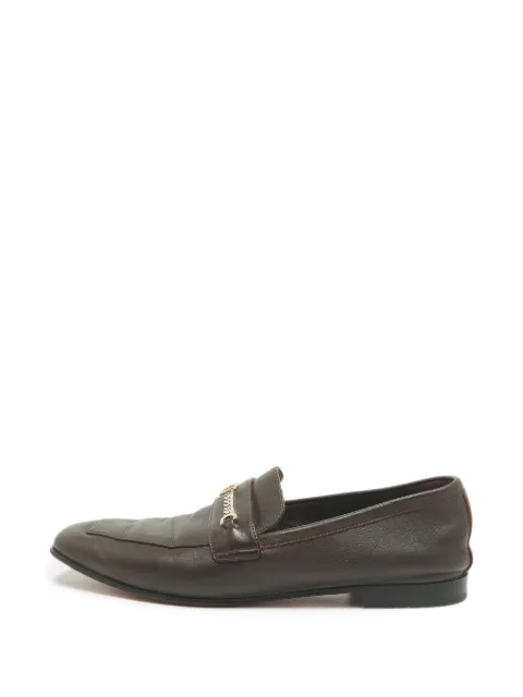 Christian Louboutin Pre-Owned MJ Moc chain loafers Red 1359645