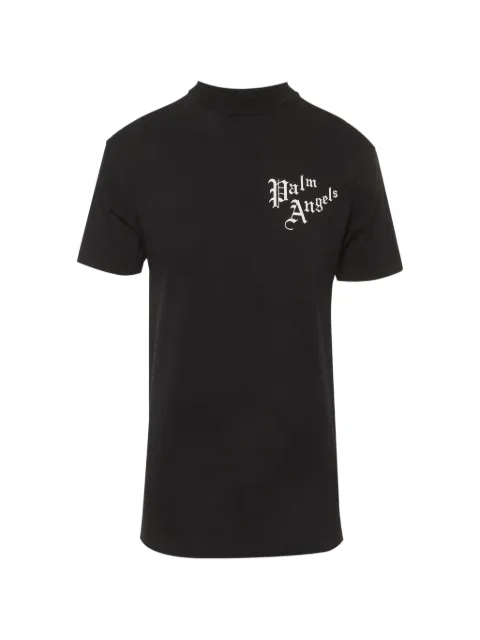 Palm Angels logo-print cotton T-shirt Black 1287665