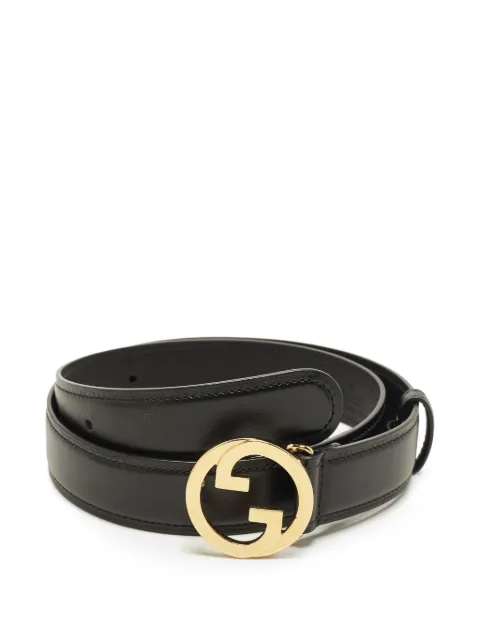 Gucci Pre-Owned Blondie leather belt Black 1336428