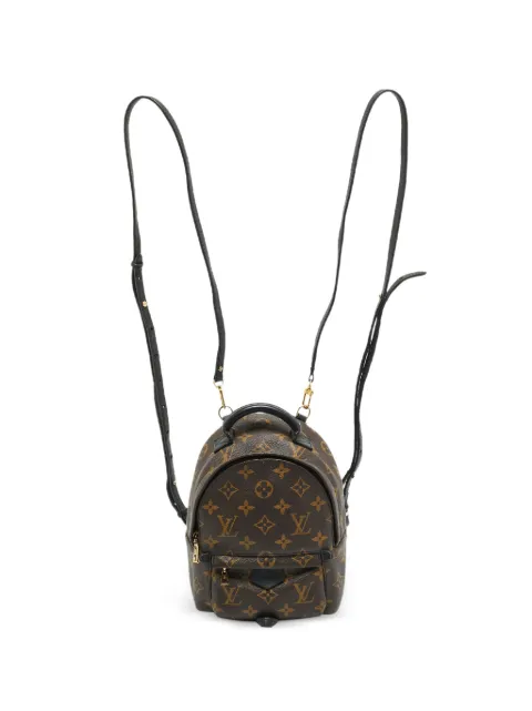 Louis Vuitton Pre-Owned 2015 mini Palm Springs monogram-pattern backpack Brown 1315505