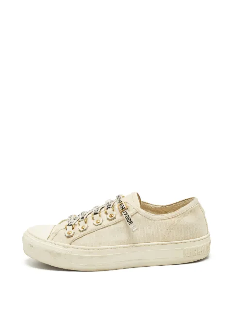 Christian Dior Pre-Owned Walk'n'Dior canvas low-top sneakers White 1334463