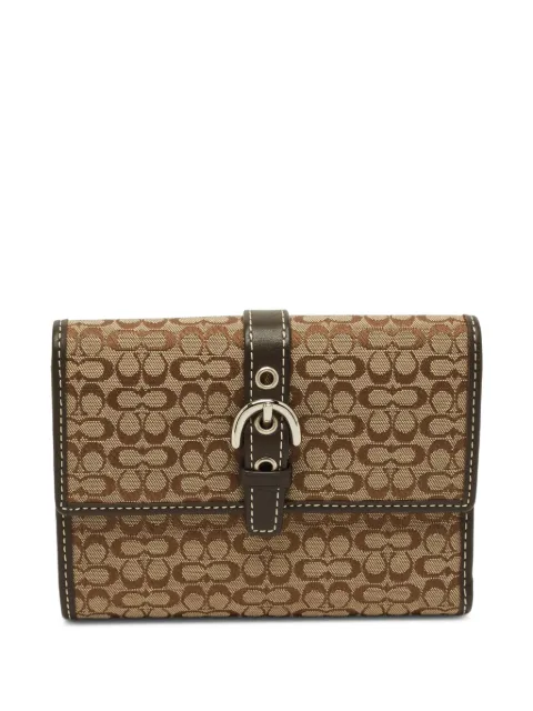 Coach buckle trifold wallet Neutrals 1281263