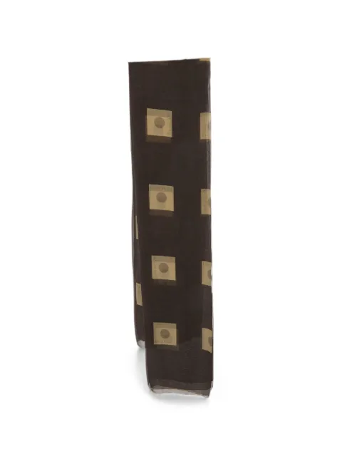 Bvlgari Pre-Owned printed silk scarf Brown 1300056