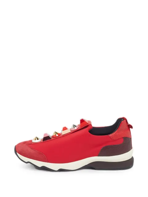 Fendi Pre-Owned studded slip-on sneakers Red 1296219