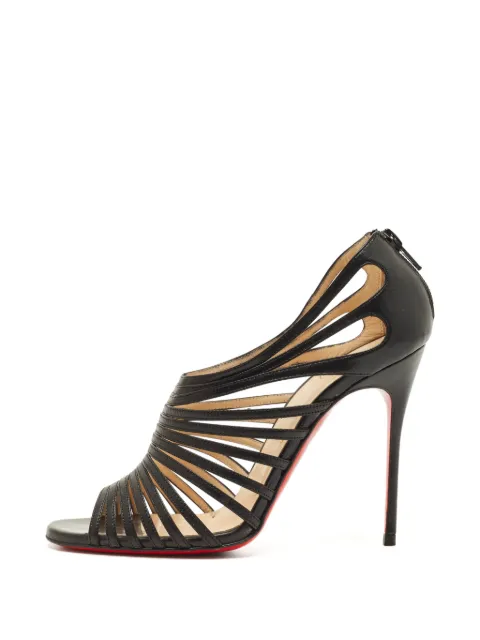 Christian Louboutin Pre-Owned Multibrida strappy sandals Black 1289216