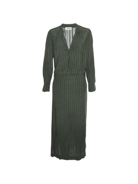 Zadig&Voltaire Rinki ZV-print maxi dress Green 1316967