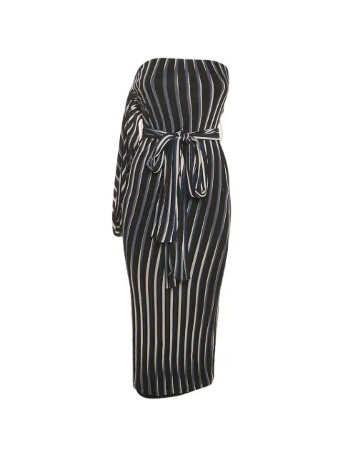 DVF Diane von Furstenberg striped midi dress Black 1260307