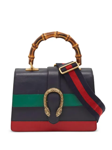 Gucci Pre-Owned Dionysus bamboo leather handbag Blue 1330597