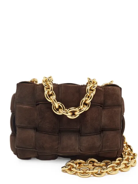 Bottega Veneta Pre-Owned Cassette Chain cross body bag Brown 1304030