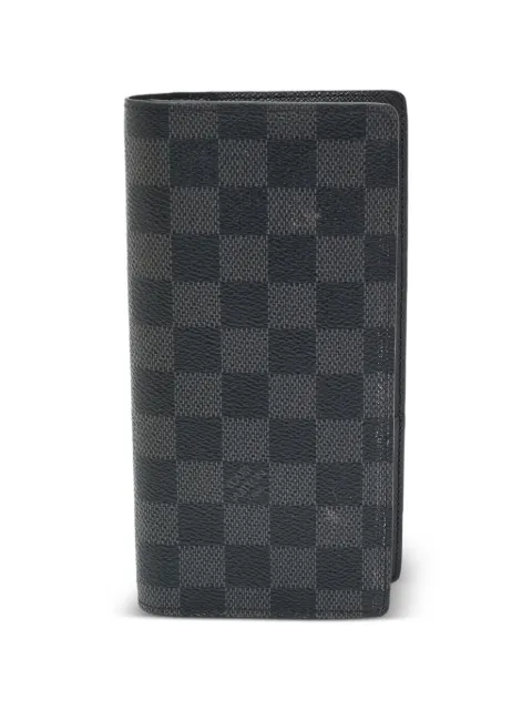 Louis Vuitton Pre-Owned 2010 Brazza Damier Graphite wallet Black 1268577