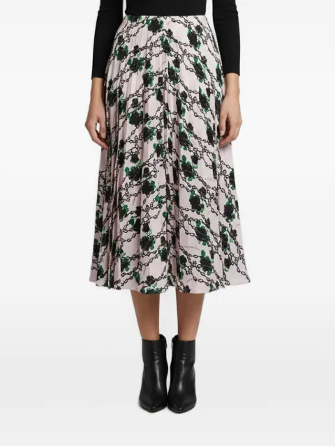 Valentino Garavani Pre-Owned x Undercover pleated midi skirt Pink 1355892
